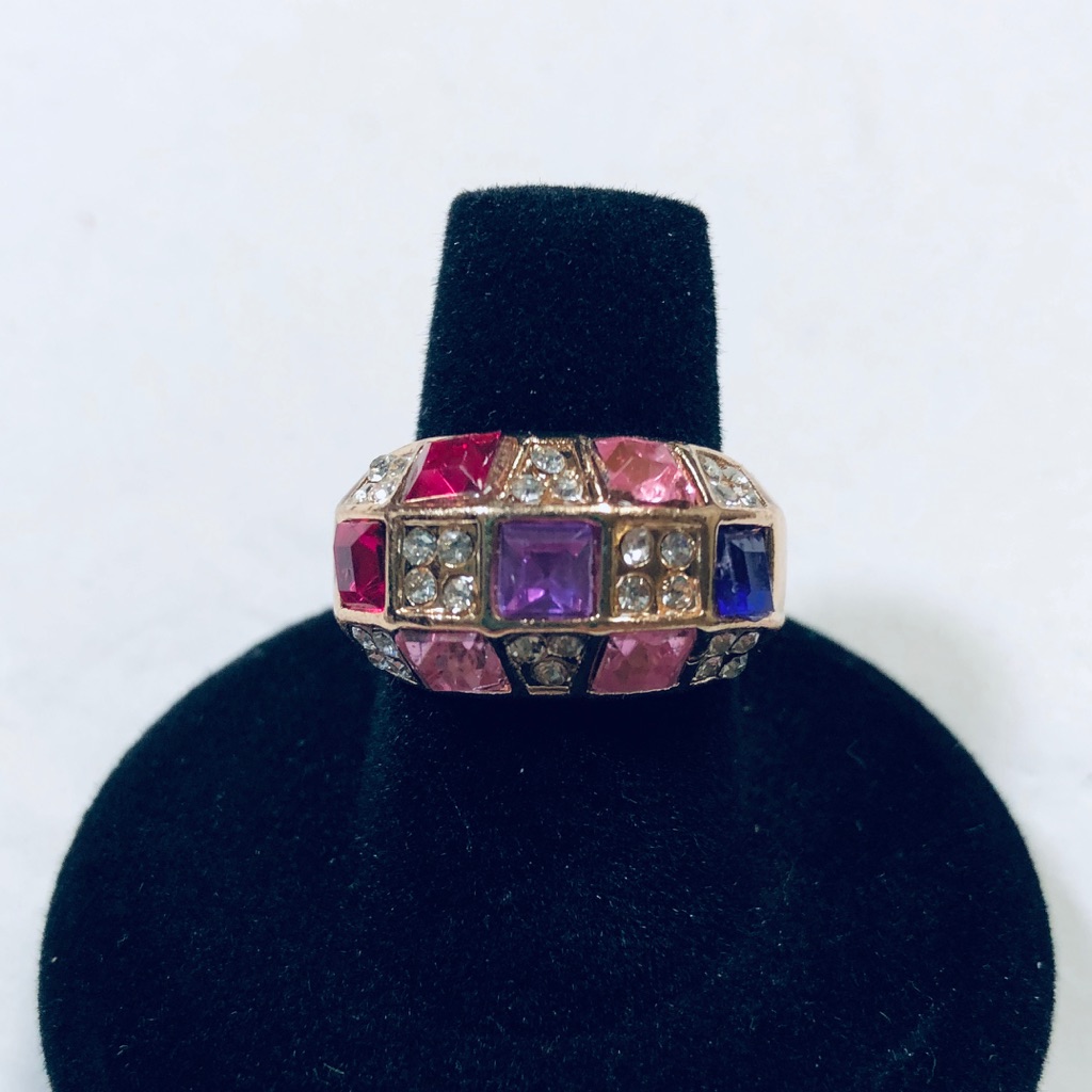 Multi Colored Crystal Ring
